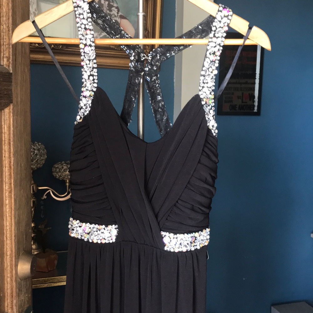 NWT, black long dress 3 or small